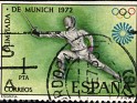 Spain - 1972 - XX Munich Olympic Games - 1 PTA - Multicolor - Fencing, Olympics - Edifil 2098 - 0